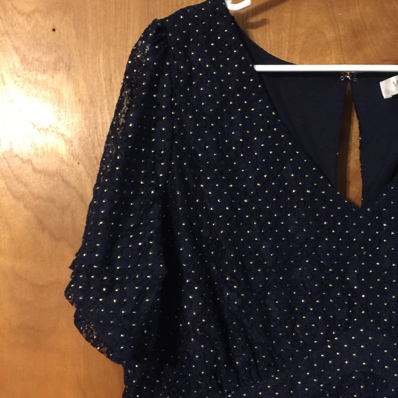 Motherhood navy NWOT w/ flutter cap sleeves - Picture 5 of 8